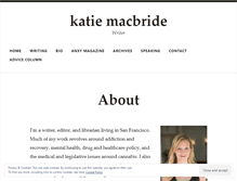 Tablet Screenshot of katiemacbride.com
